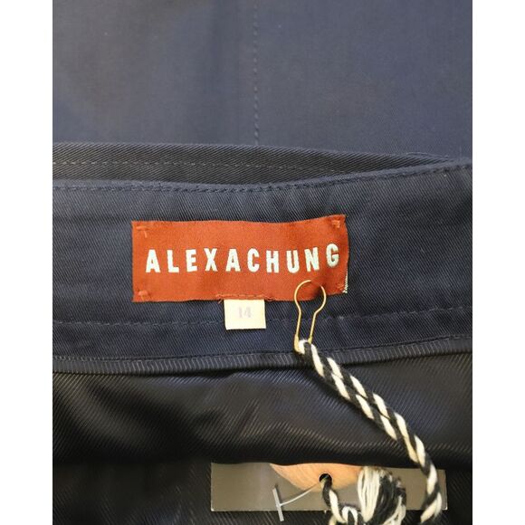 Alexa Chung Patch Pocket Mini Skirt in Navy Blue Cotton